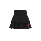 Parni Black LP Doll Patch Tiered Skirt