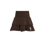 Parni Brown LP Doll Patch Tiered Skirt
