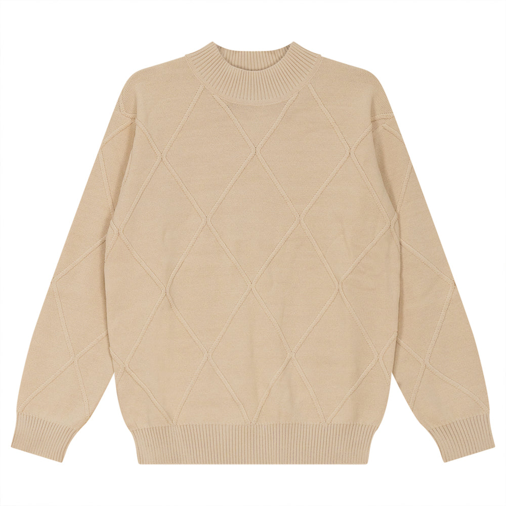 Blumint Latte Argyle Sweater