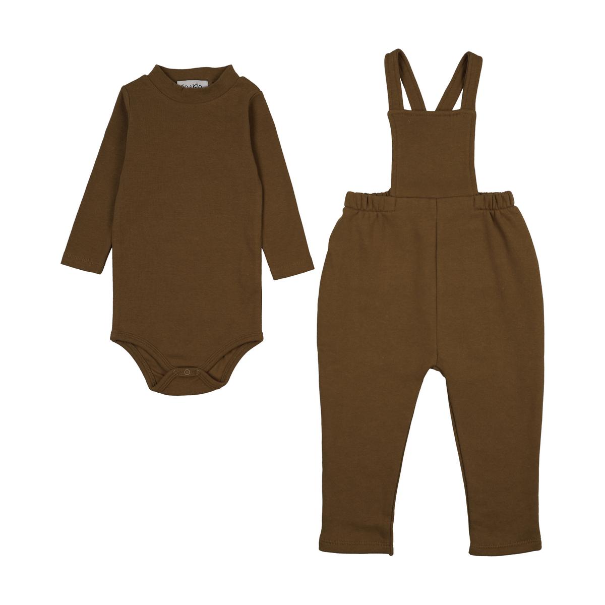 Kin and Kin Green Bronze Back Pocket Overall Set – Young Timers Boutique