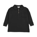 Kin and Kin Black Raw Edge Pocket Sweatshirt