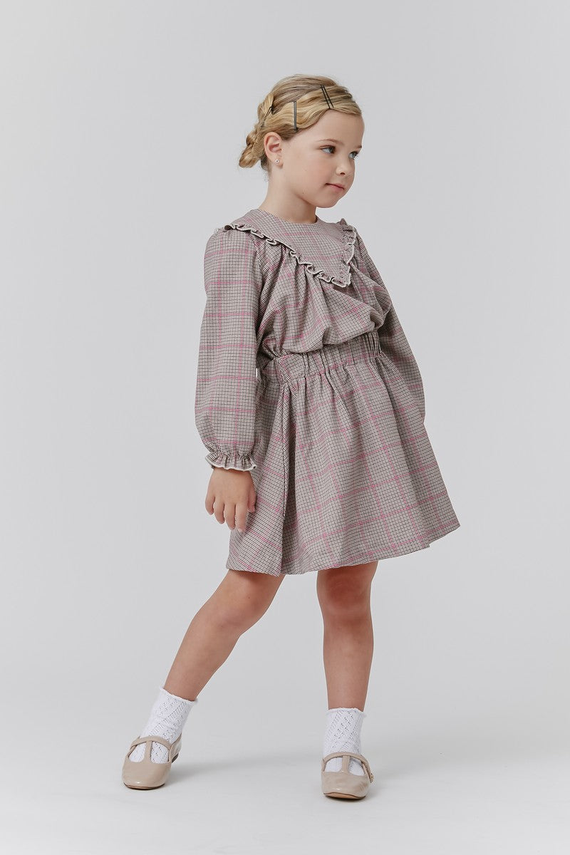 Kipp Multi Plaid Ruffle Two Piece Set