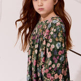 Klai Green Crinkle Velvet Dress
