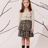 Klai Green Crinkle Velvet Skirt