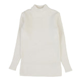 Lil Legs Cream Knit Mockneck