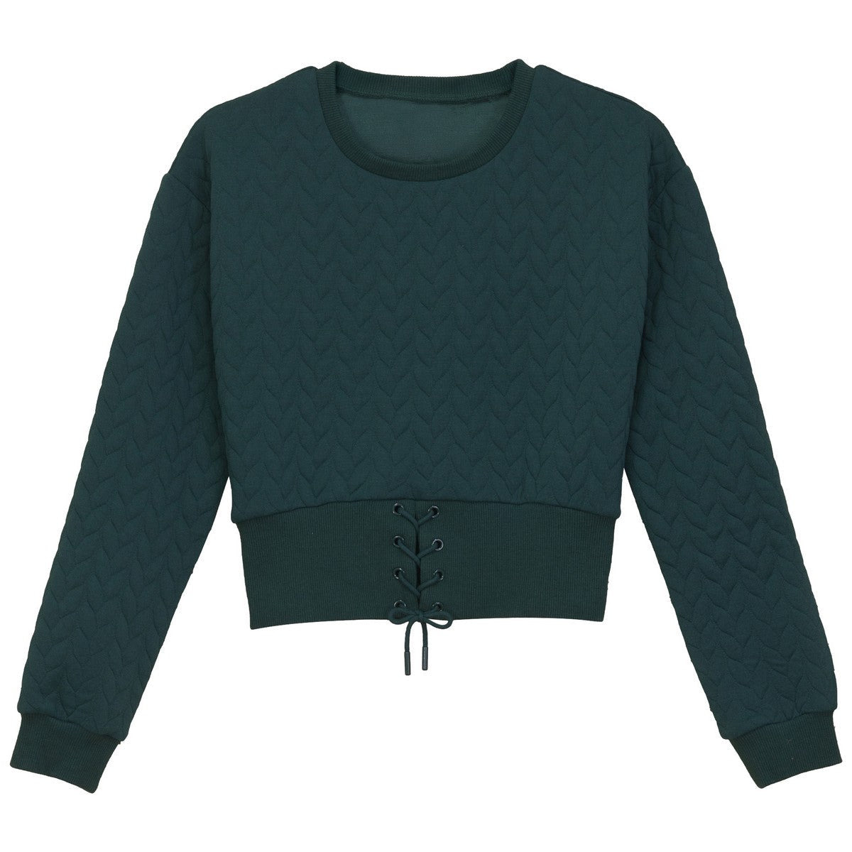 Kix Emerald Textured Lace Updetail Top