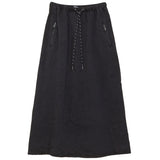 Kix Black Denim Zipper Pocket Full Skirt