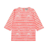 Kin Kin Neon Pink Stripes 3/4 Sleeve T Shirt