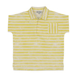 Kin Kin Neon Yellow Stripes Polo