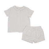 Kin Kin Winter White Shorts Set