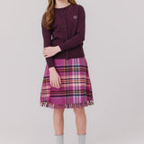 Kipp Violet Charlotte Plaid Skirt