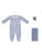 Kipp Blue Velour Piped Take Me Home Set