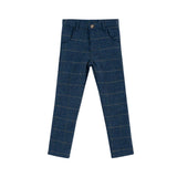 Kipp Blue Checkered Sol Slim Pants