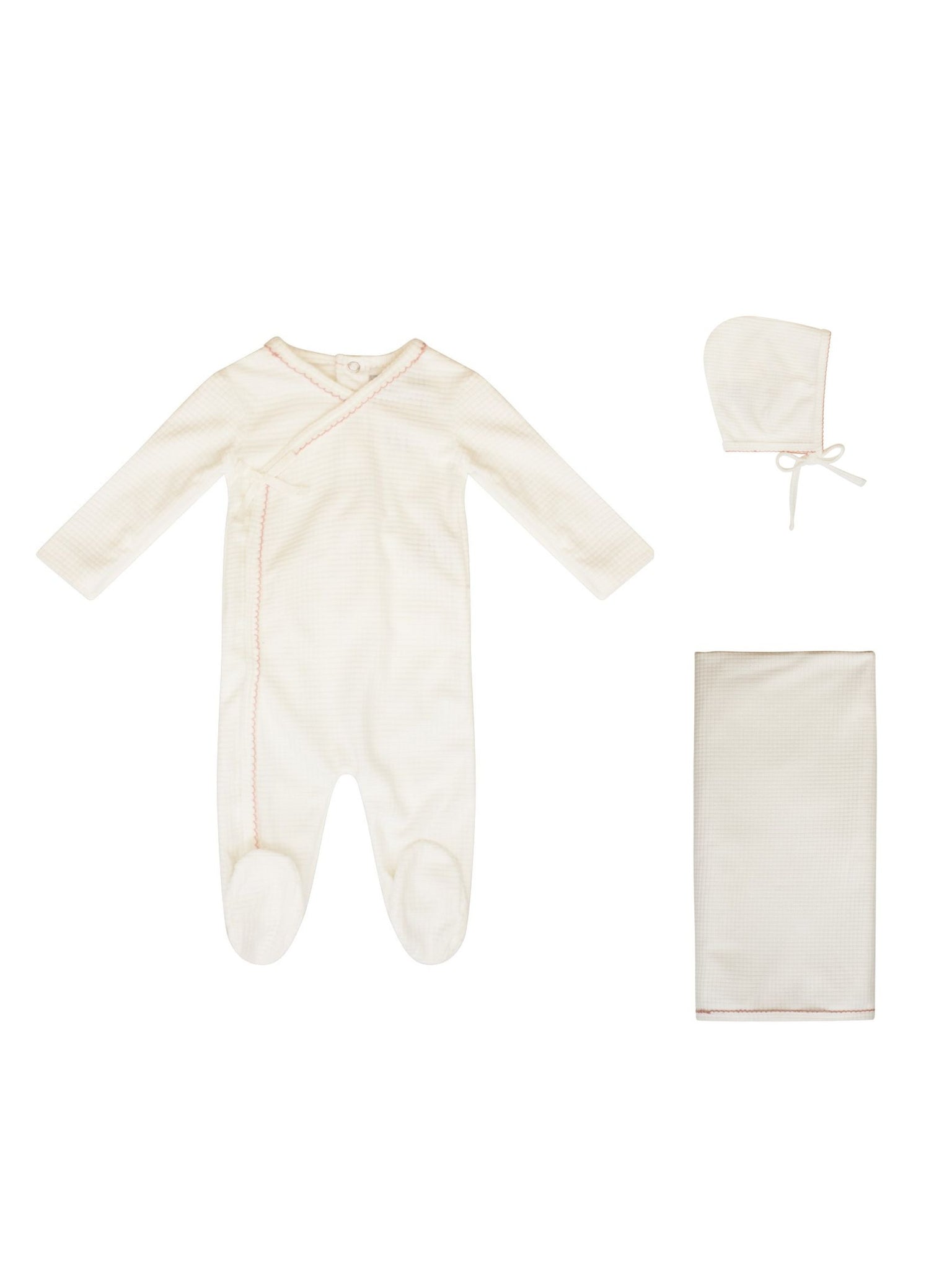 Kipp Pink Velour Waffle Take Me Home Set