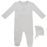 Kipp Light Blue Petit Pois Footie Set