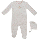 Kipp Mauve Petit Pois Footie Set
