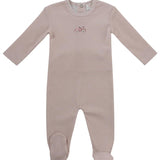 Kipp Pink Carrera Pinstripe Footie