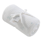 Kipp White Blue Baby Blocks Swaddle