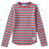 Kix Coral Striped Rib Tee