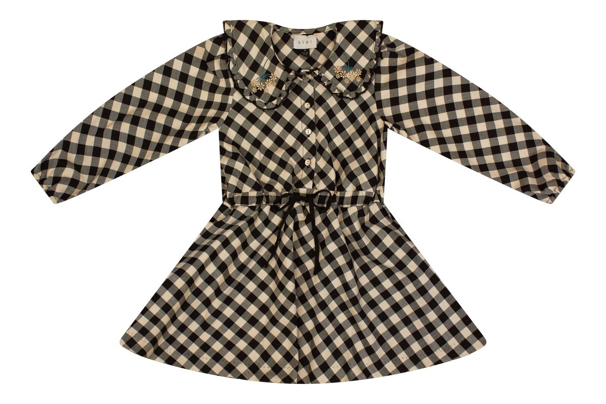 Klai Black Checked Dress