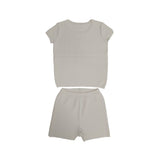 Klai White Textured Knit Set