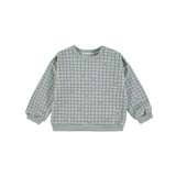 Babyclic Blue Checks Sweatshirt