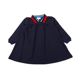 Bopop Navy Striped Dress