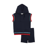 Bopop Navy Striped Baby Set
