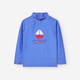 Losan Navy Boat Swim Top