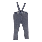 Lil Legs Denim Suspender Leggings