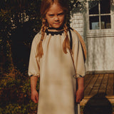 Jouet Cream Scuba Neck Tie Dress