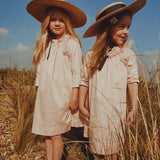 Jouet Peach Gathered Neck Dress