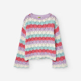 Losan Fuchsia Crochet Sweater