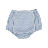 Analogie Light Blue Windowpane Button Bloomer