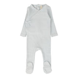 Lilette Sky Blue Pinpoint Wrapover Footie