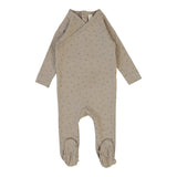 Lilette Taupe Printed Wrapover Footie