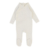 Lilette Cream Printed Wrapover Footie