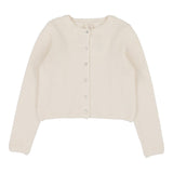 Analogie Natural Ivory Knit Classic Cardigan