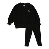 Lil Legs Black Cardigan Lounge Set