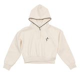 Luna Mae Ivory Gwen Piped Hoodie