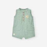 Losan Green Ribbed Romper