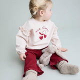 Buho Cream Pink Chérie Baby Sweatshirt