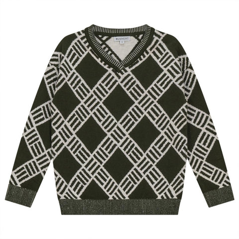 Multicolor Lace V-neck Pullover Sweater – MyGoTo Brands