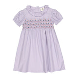 L Lavender Embroidered Dress