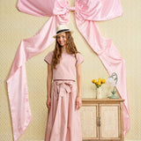 Laurent Dusty Rose Tie Belt Skirt