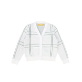 Le Bourdon Green Windowpane Cardigan