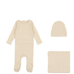 Lil Legs Ecru Heart Applique Take Me Home Set
