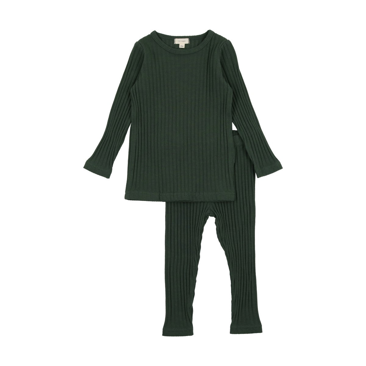 Lil Legs Green The Rib Set