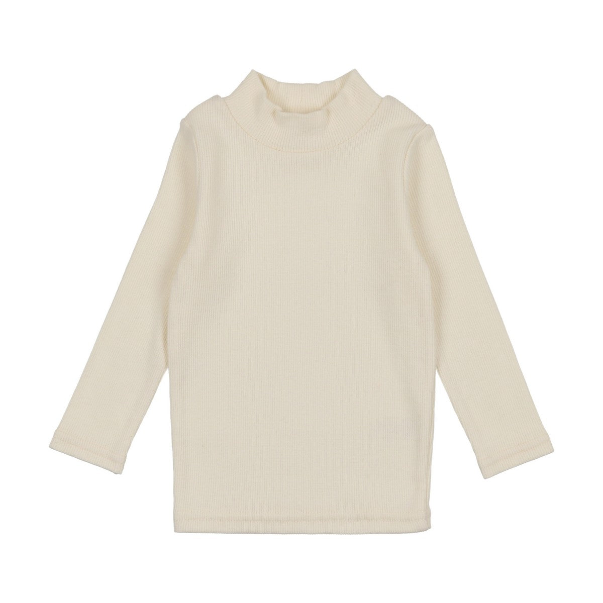 Lil Legs Ivory Ribbed Mock Neck
