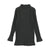 Lil Legs Midnight Wide Ribbed Mockneck